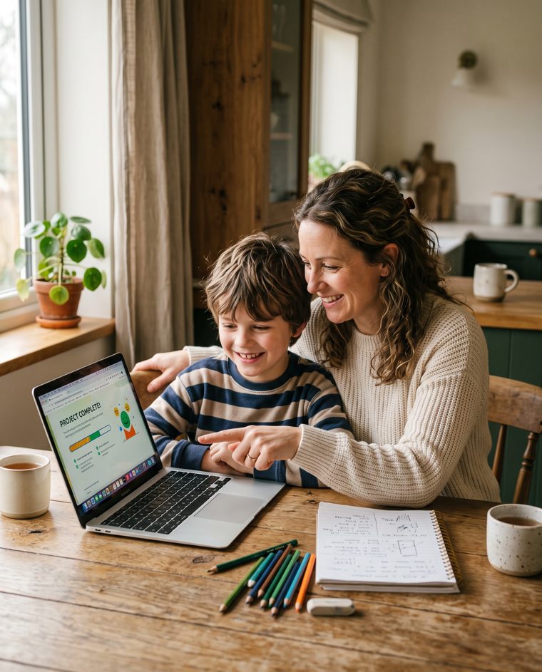 Un parent et son enfant