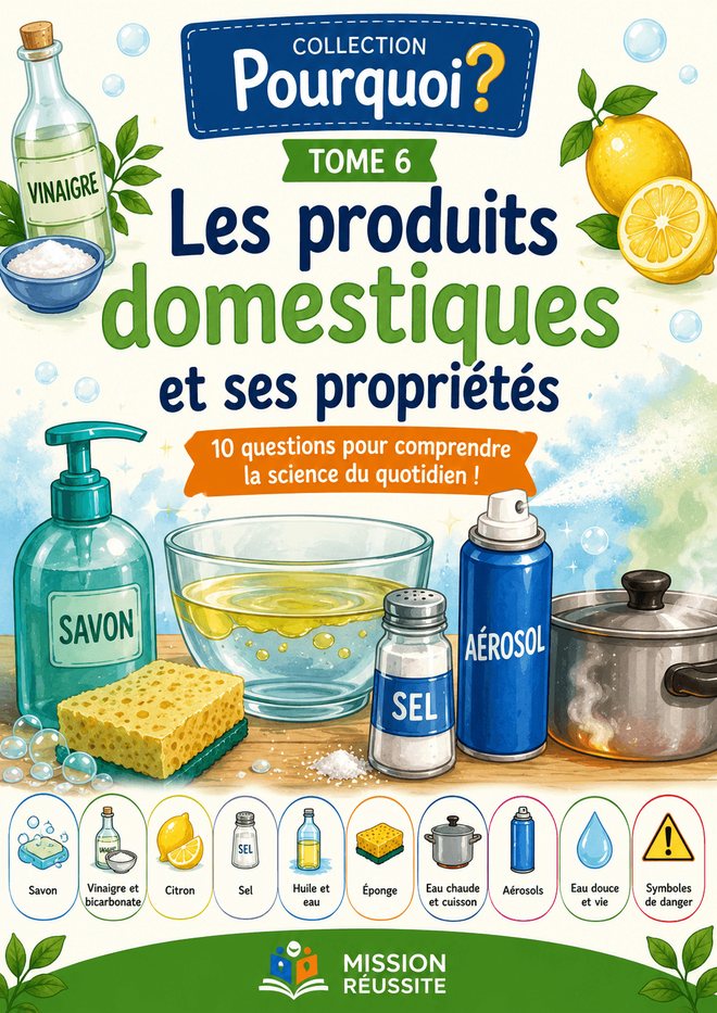 Couverture du tome 6 de la collection Pourquoi ? : Les produits domestiques et ses propriétés